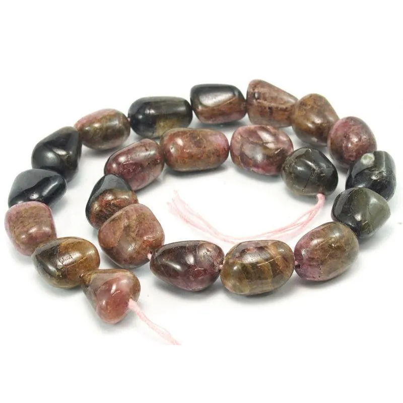 Tourmaline Smooth Nuggets Strand